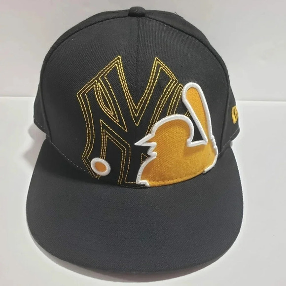 59Fifty/New Era 7 3/8  Mens Black New York Yankees Hat - Picture 1 of 6
